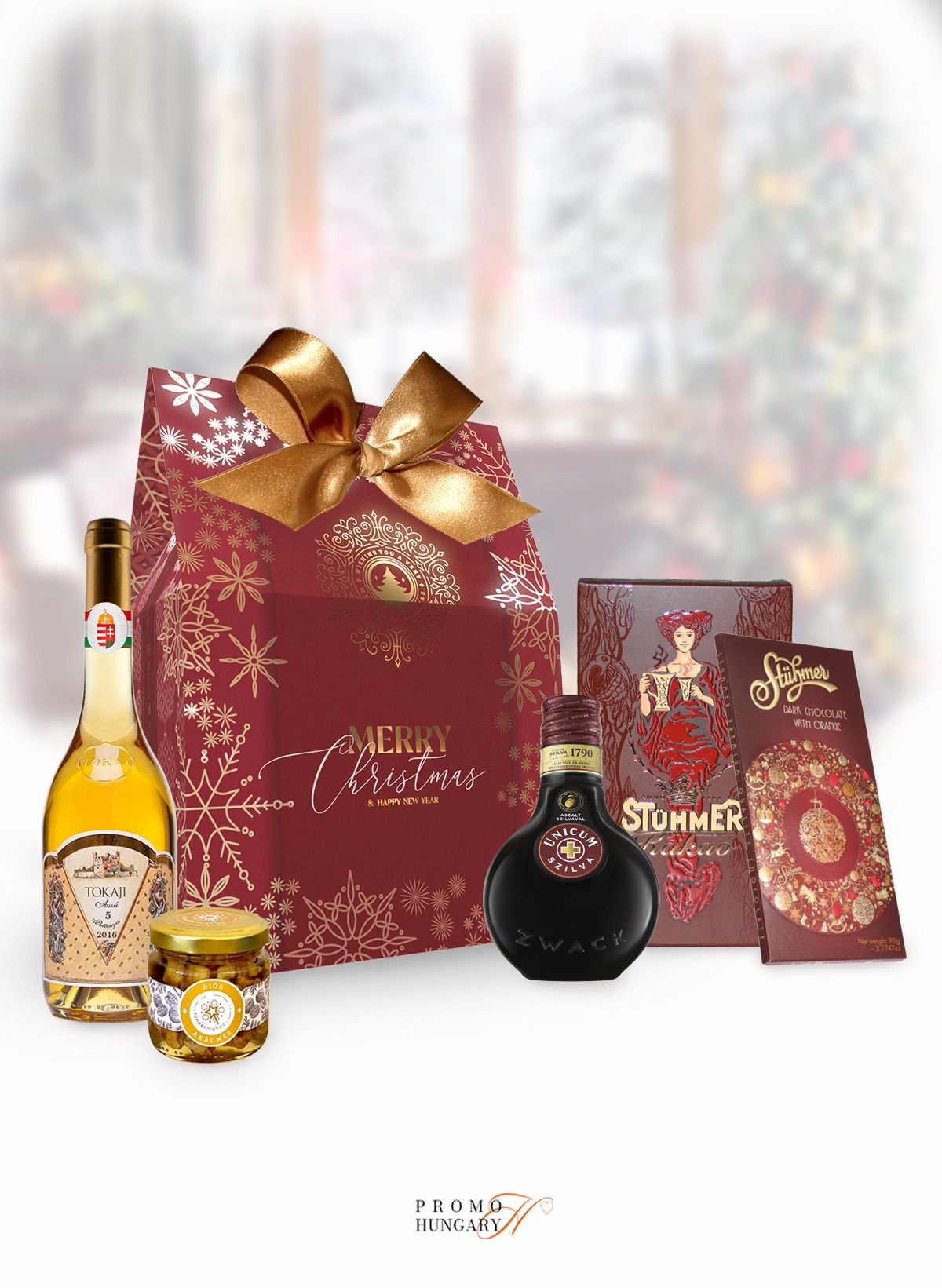 Merry Christmas - Golden Tastes - Karácsonyi céges ajándék csomag