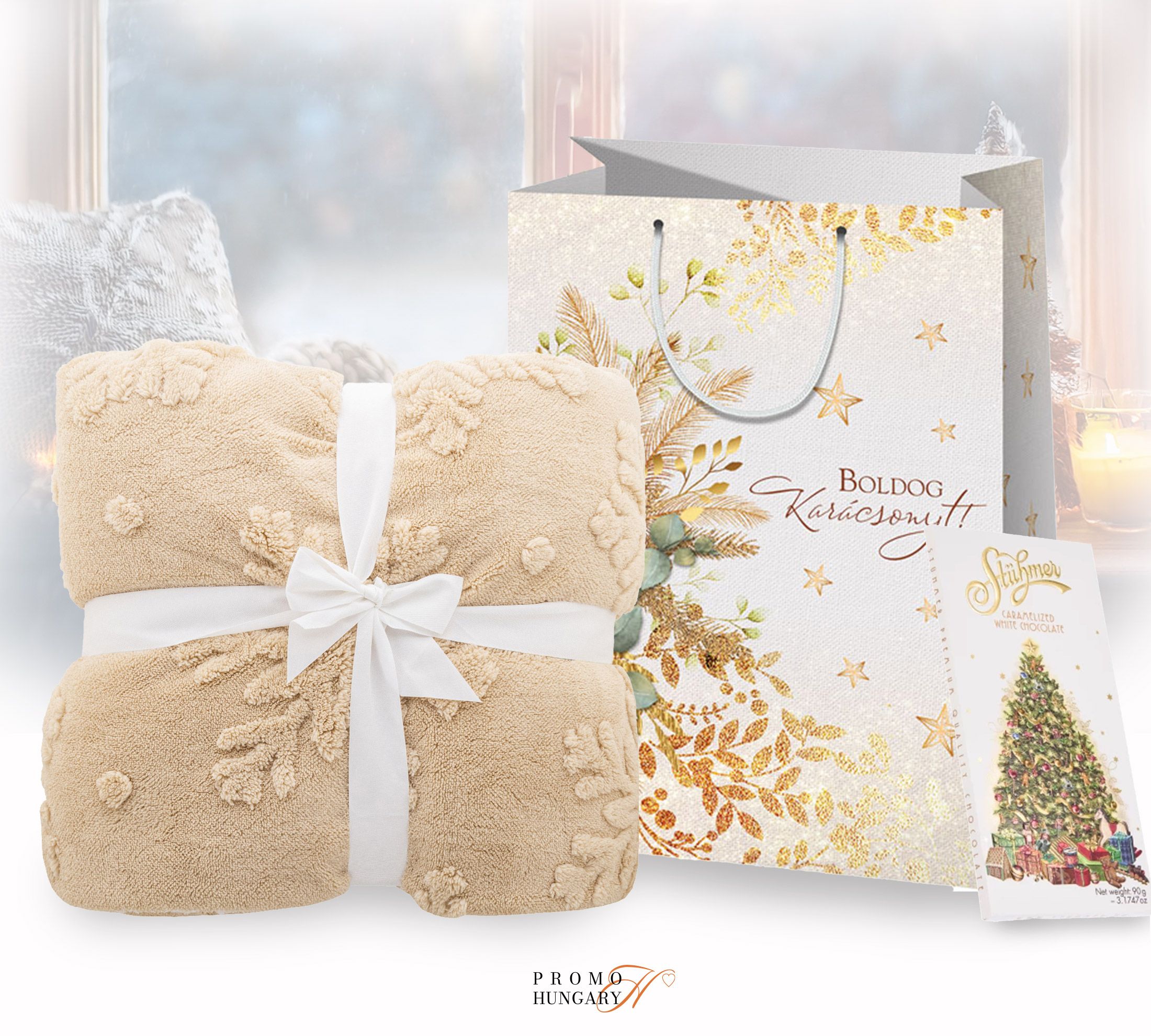 Christmas Warmth Karácsonyi melegség - bézs ajándékcsomag