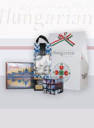Authentic Hungarian Collection magyar ajándék válogatás - Stuhmer csokoládé, Budapest Tea, Budapest Rubik kocka