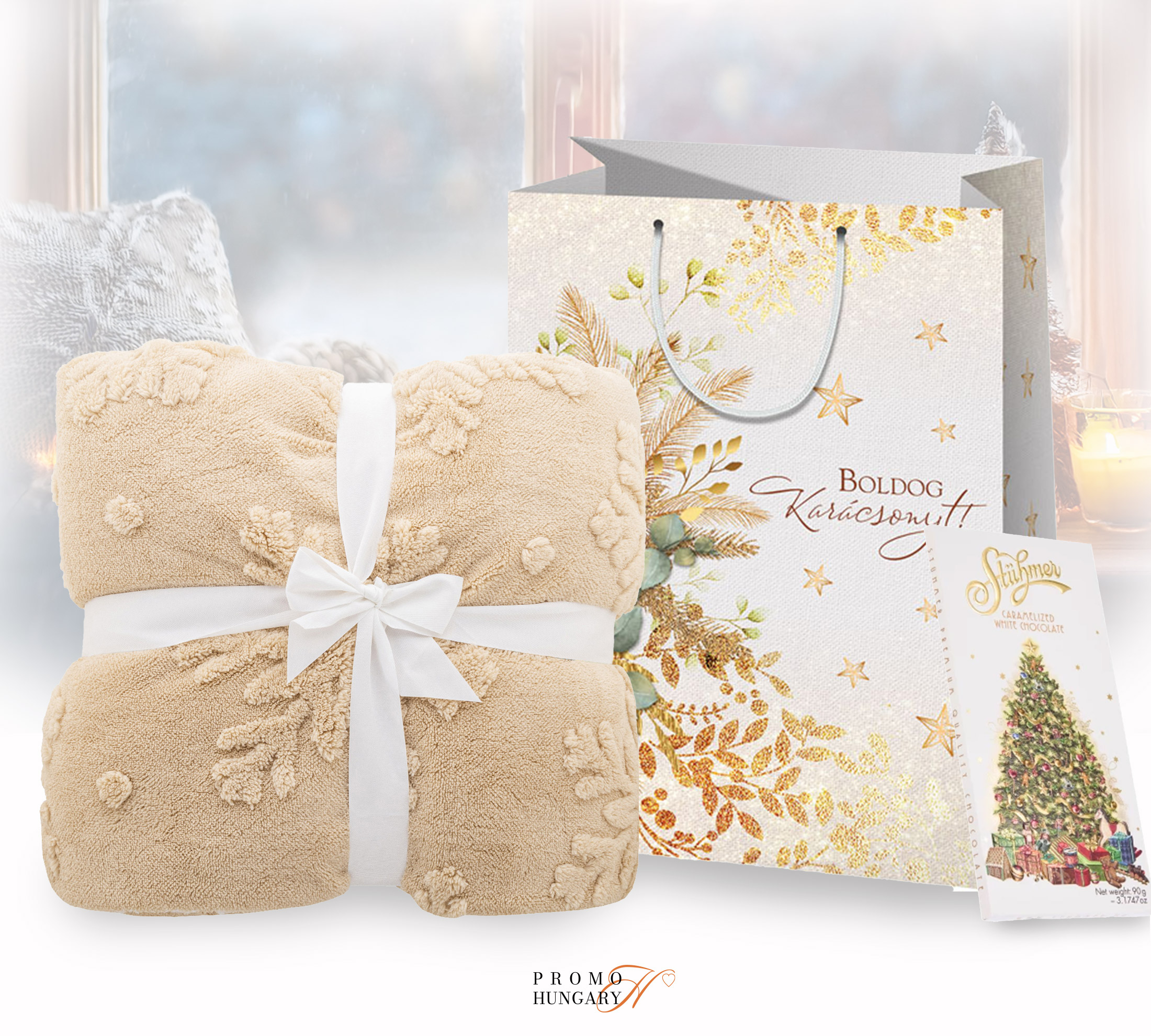 Christmas Warmth Karácsonyi melegség - bézs ajándékcsomag