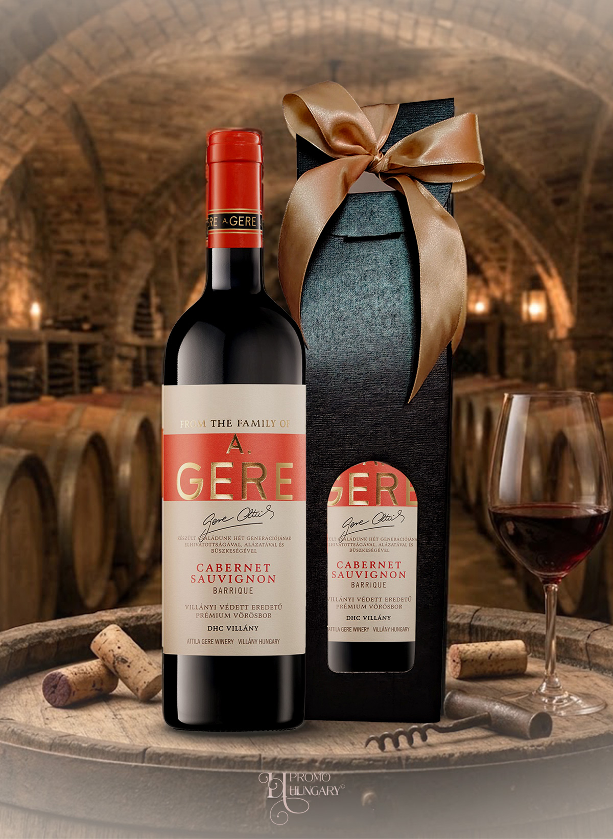 A.Gere - Cabernet Sauvignon Barrique - ajándék díszdobozban